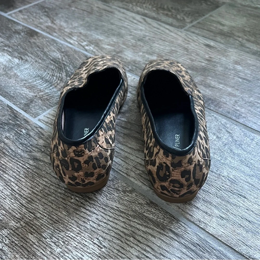 Donald J Pliner Deedee Leopard Loafers, Square Toe, Cork, women’s Size 7M, Brown - Picture 11 of 12